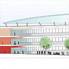 Cross section looking north